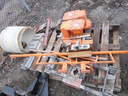 Mr. Manhole Cutter, with Excavator Mount, Unused Skidloader Mount and numer