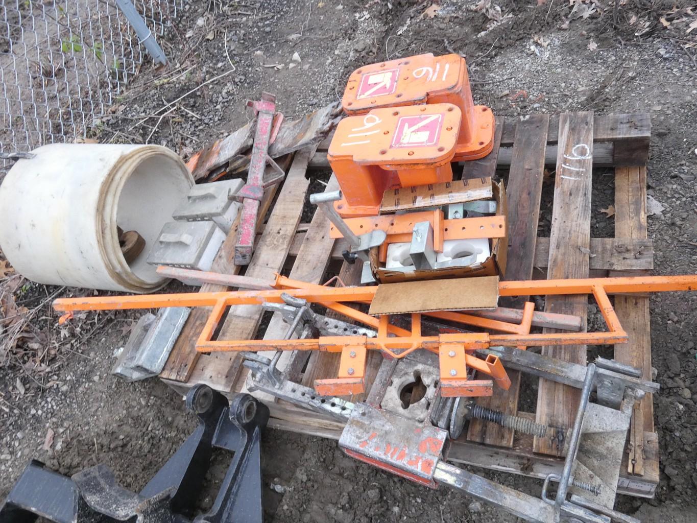 Mr. Manhole Cutter, with Excavator Mount, Unused Skidloader Mount and numer