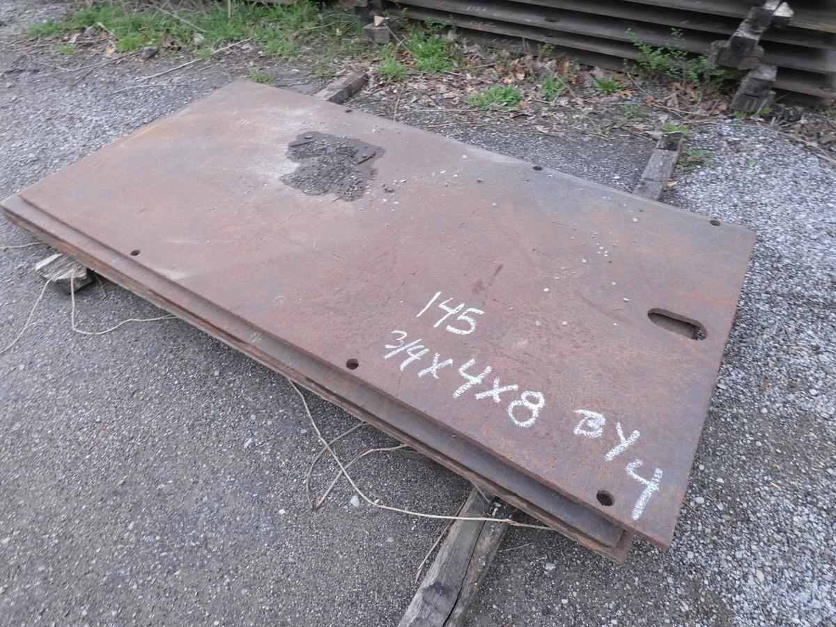 (4) 4x8 3/4'' Street Plates