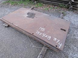 (4) 4x8 3/4'' Street Plates