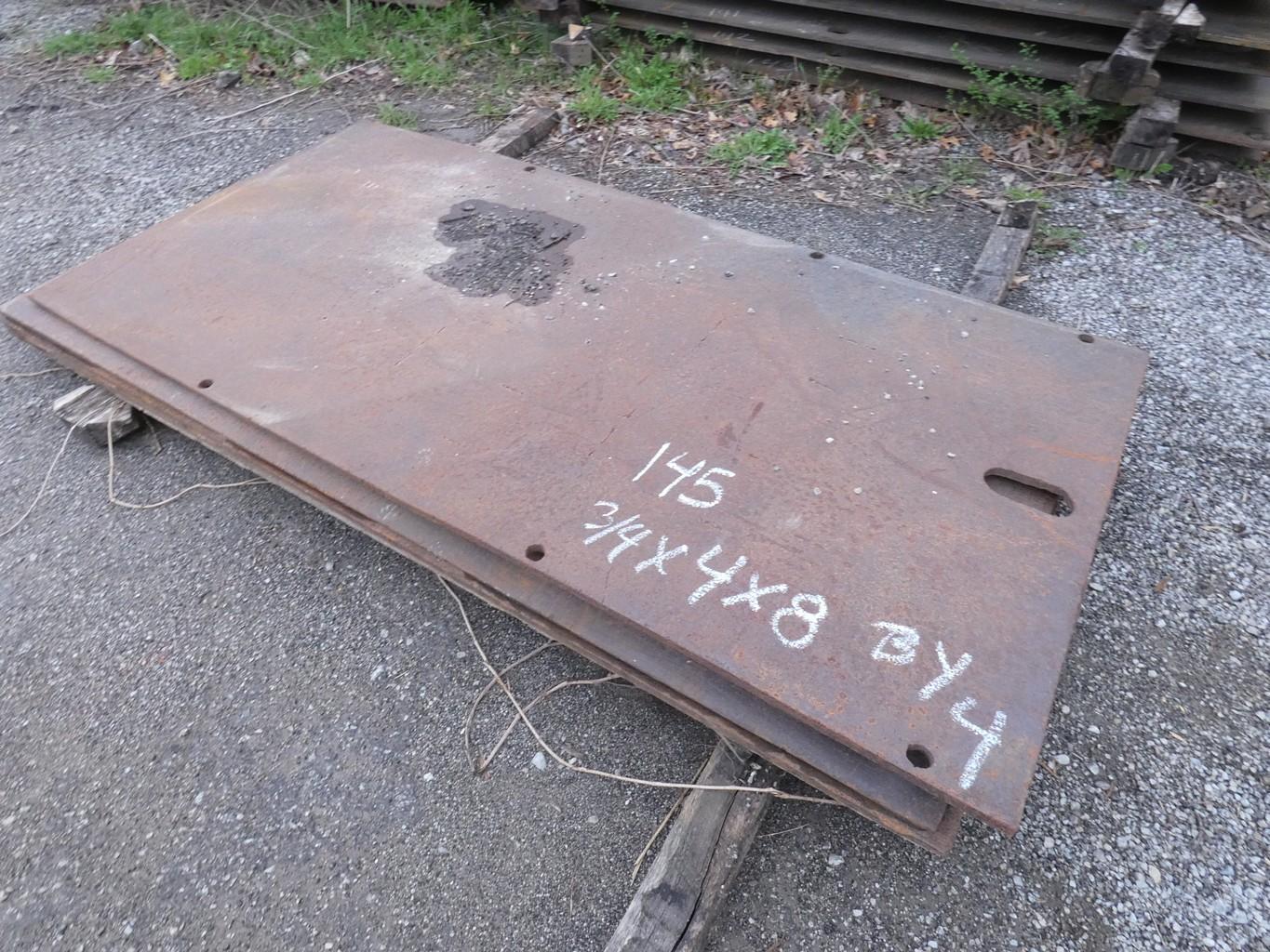 (4) 4x8 3/4'' Street Plates