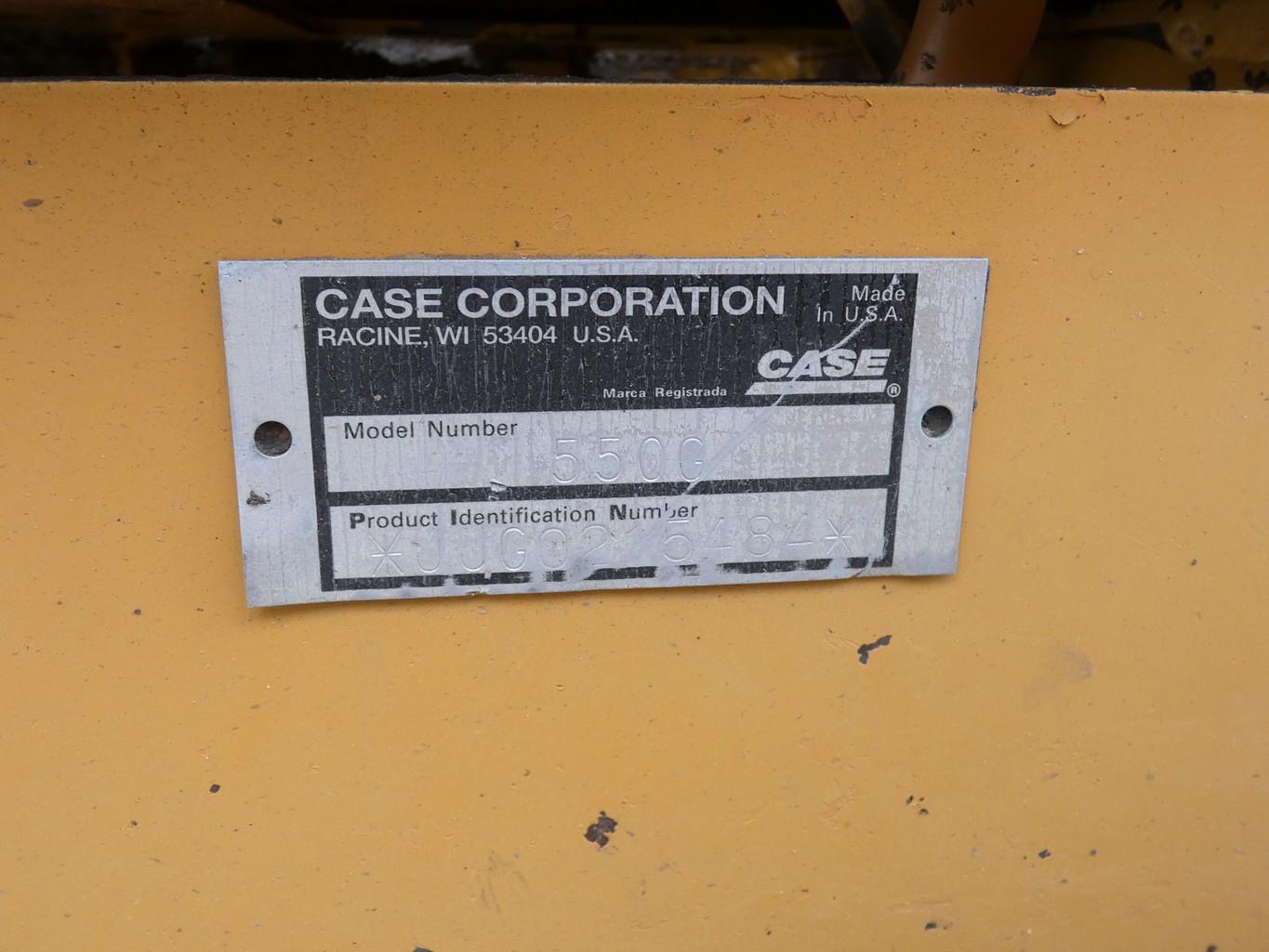 1995 Case 550G-LT Dozer, SN:JJG0215484, ROPS, 6 Way Blade, 16'' Pads, 5276