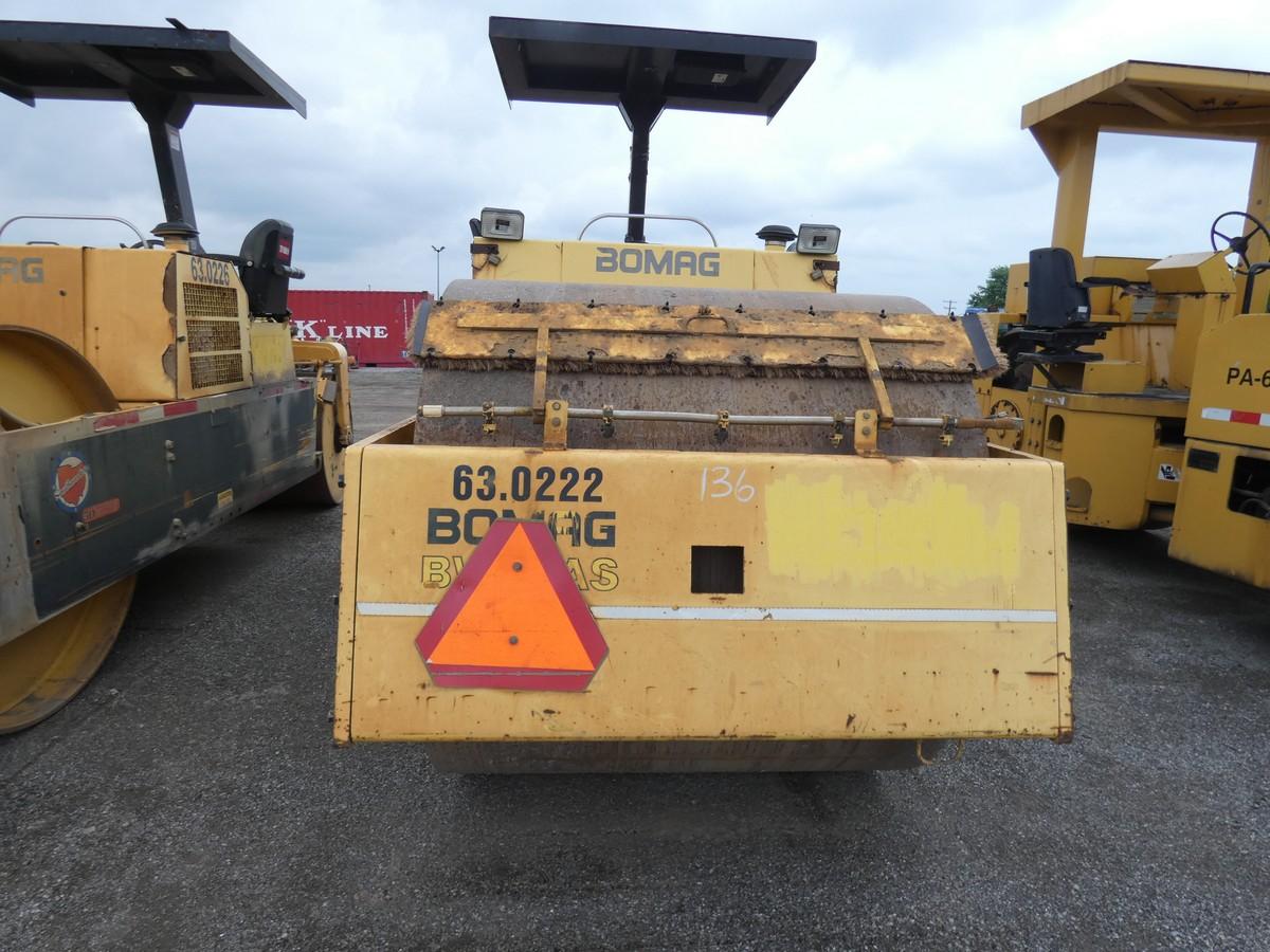 Bomag BW11AS Tandem Static Roller, SN:901D08906677, 54'' Drums, 3063 hrs.