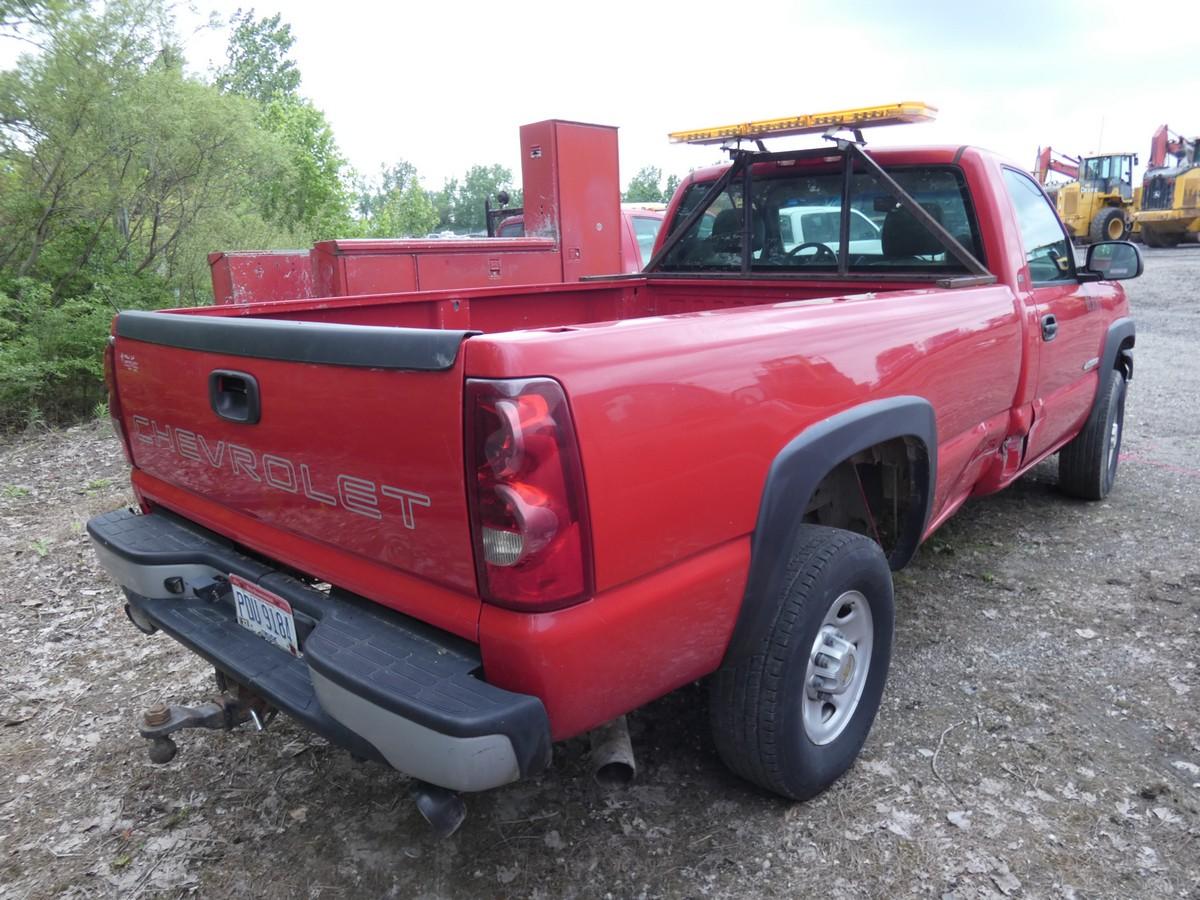 2003 Chevy 2500 Pickup, SN:1GCHC24U03E309672, Standard Cab, Long Bed, 101,9