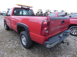 2003 Chevy 2500 Pickup, SN:1GCHC24U03E309672, Standard Cab, Long Bed, 101,9