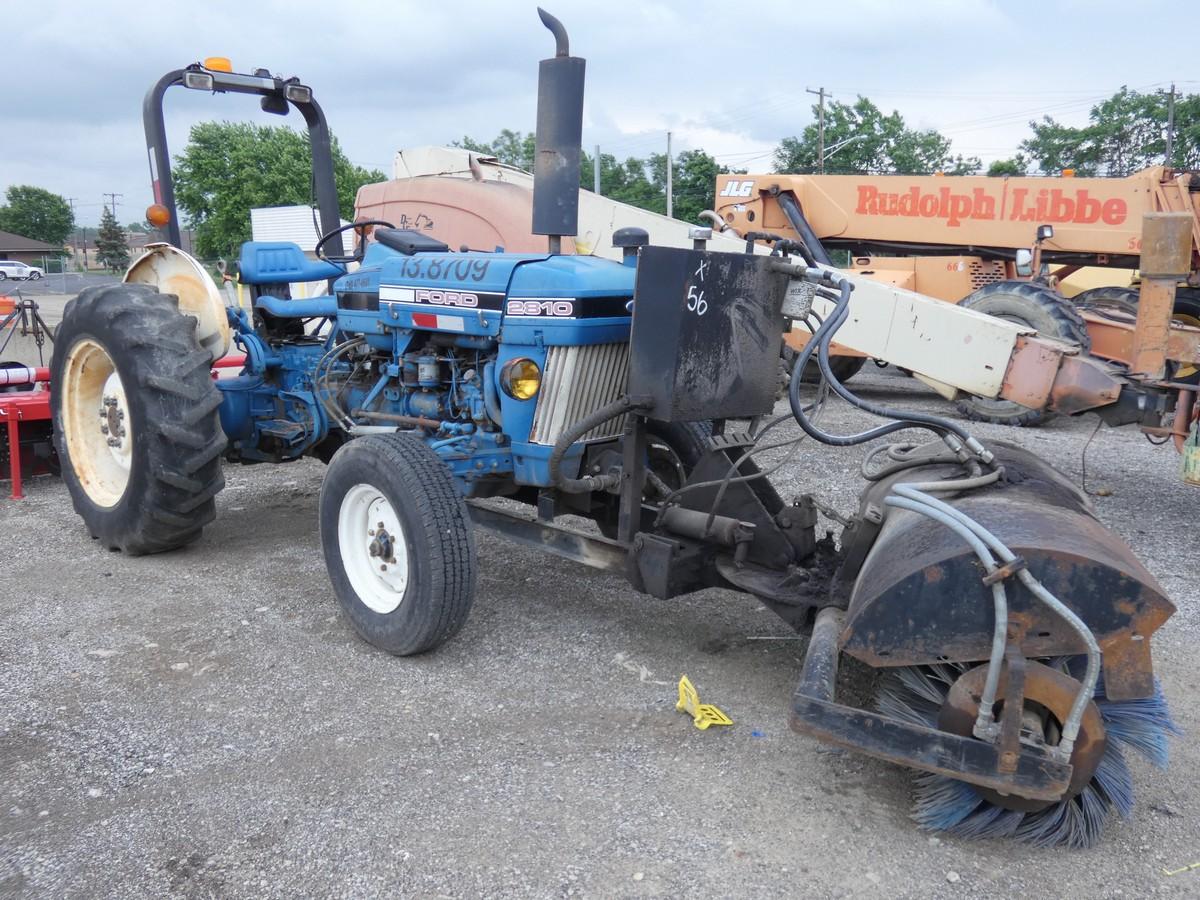 1989 Ford 2810 Broom Tractor, SN:BC24075, Diesel, Front Broom (angle arm br