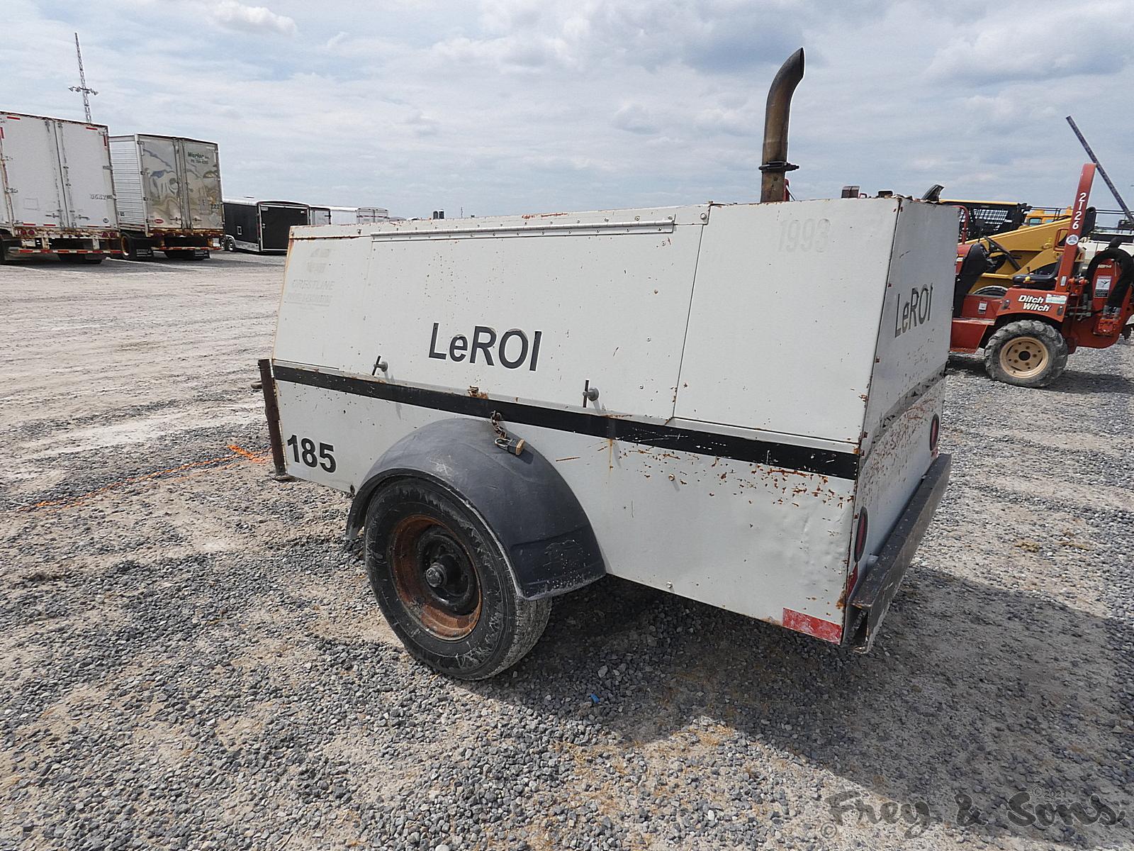 LeRoi 185 Air Compressor, SN:3272X2020, JD Diesel