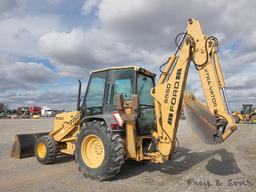 Ford 555D 4x4 Tractor Loader Backhoe, SN:A438878, EROPS, Ext. hoe, Reads 16