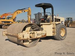 2000 Ingersoll Rand SD100D Smooth Compactor, SN:166514, ROPS, Cummins, Vibr