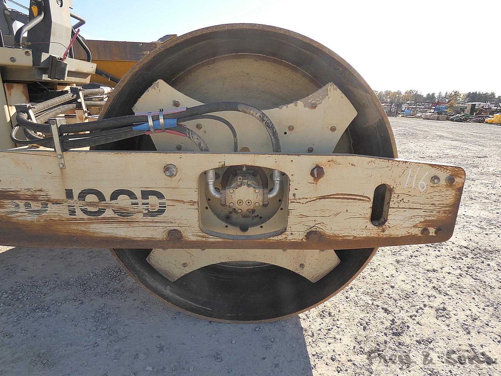2000 Ingersoll Rand SD100D Smooth Compactor, SN:166514, ROPS, Cummins, Vibr