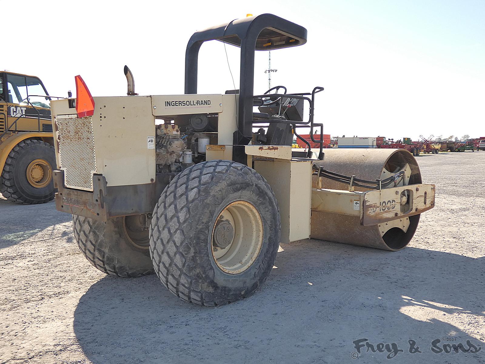2000 Ingersoll Rand SD100D Smooth Compactor, SN:166514, ROPS, Cummins, Vibr