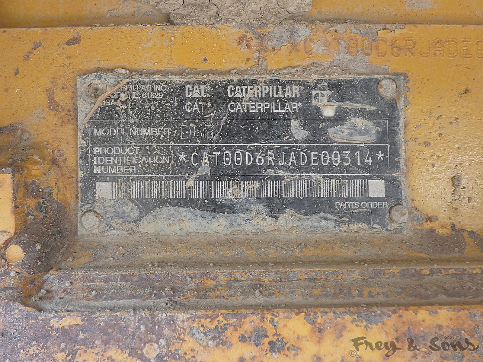 2003 Caterpillar D6R LGP Dozer, SN:ADE00314, EROPS, Straight Blade w/ Tilt,