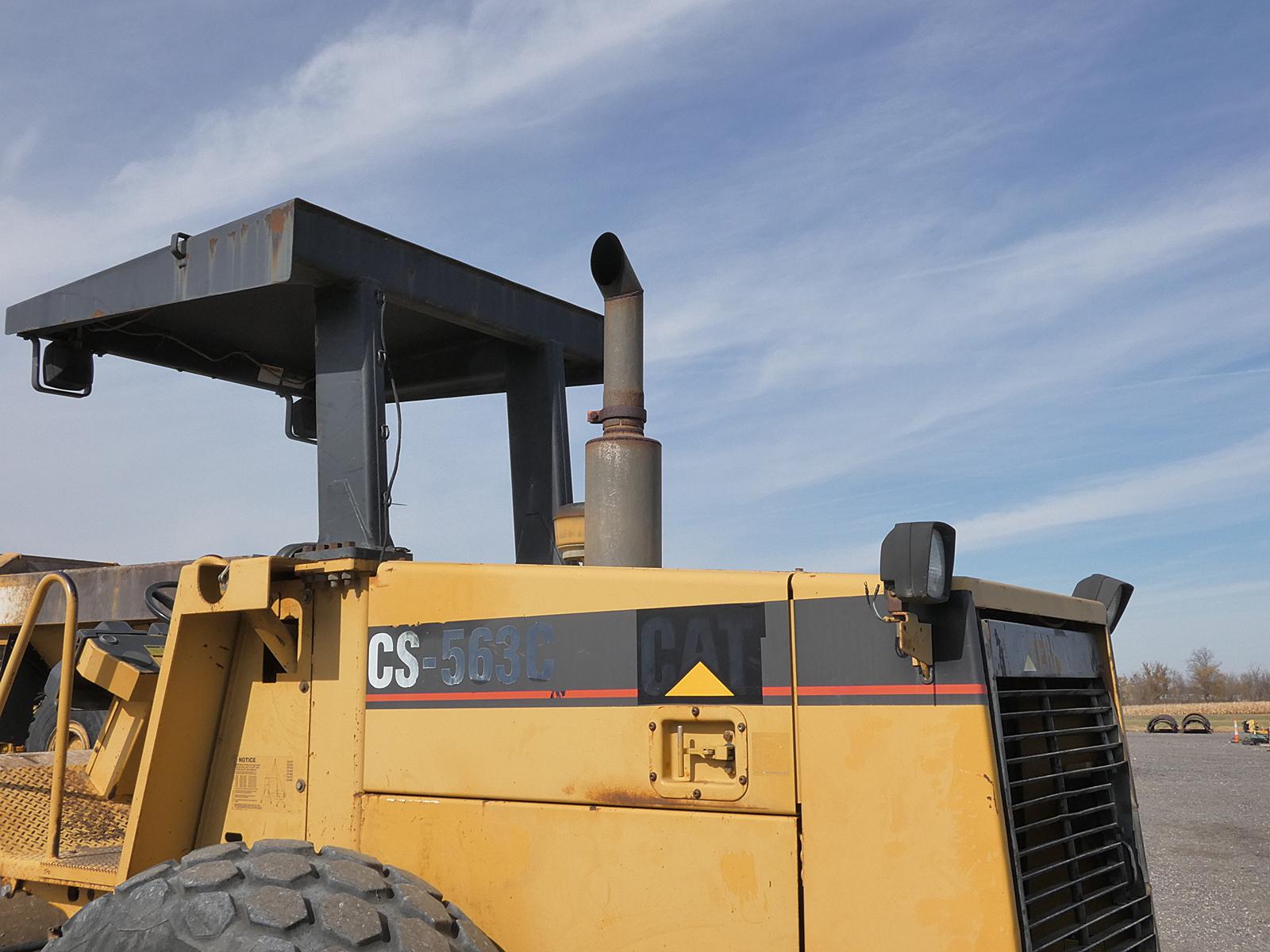 1999 Caterpillar CP563C Smooth Compactor, SN:4KN00275, ROPS,84'' Smooth Dru