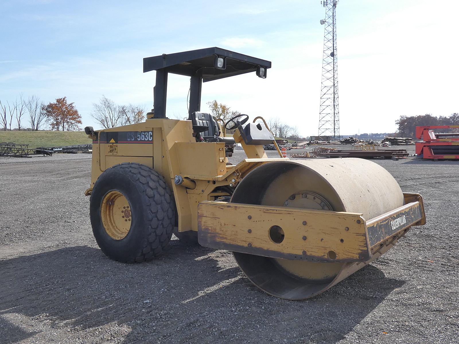 1999 Caterpillar CP563C Smooth Compactor, SN:4KN00275, ROPS,84'' Smooth Dru