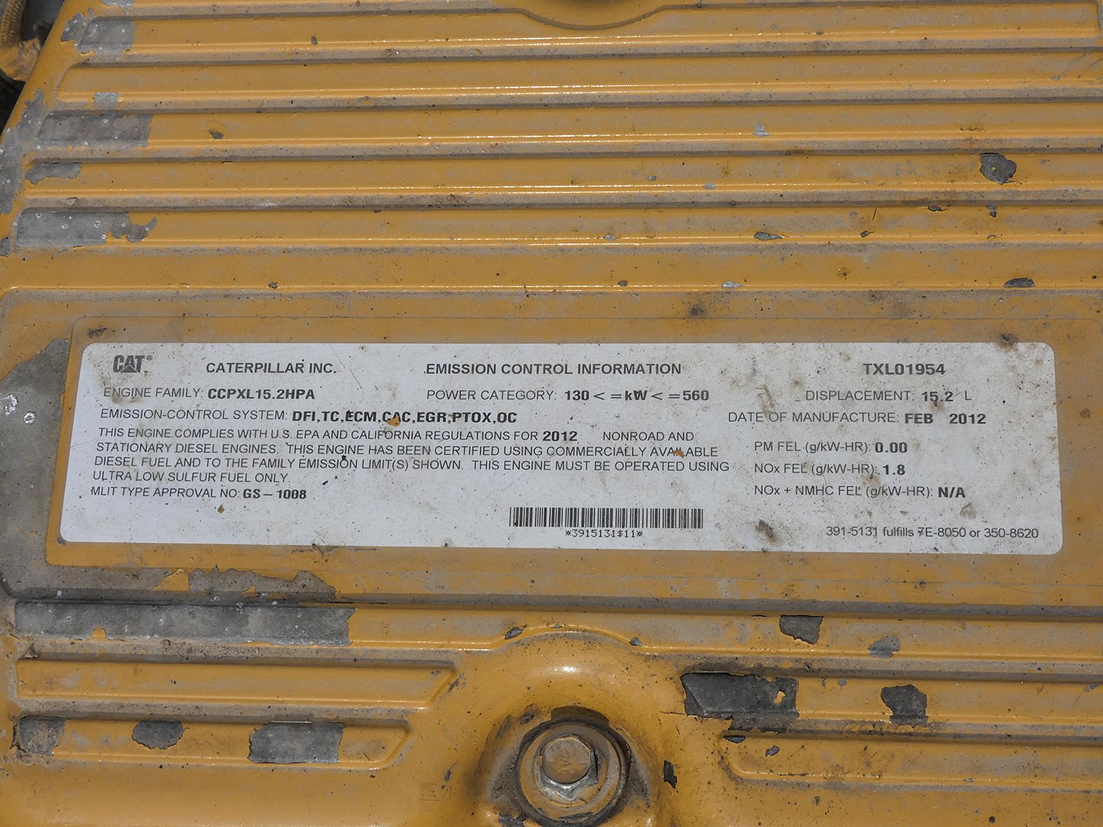 2012 Caterpillar 740B 6x6 Articulated Dump, SN:T4R01168, No Tailgate, 10917