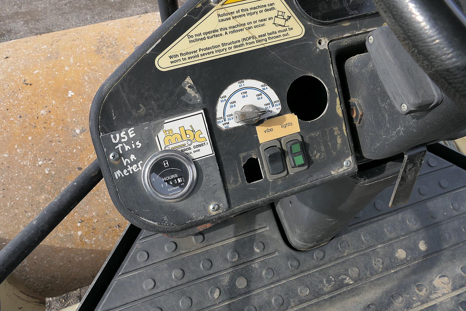 2004 Ingersoll Rand SD116DX-TF Combo Vibratory Compactor, SN:177809, ROPS,