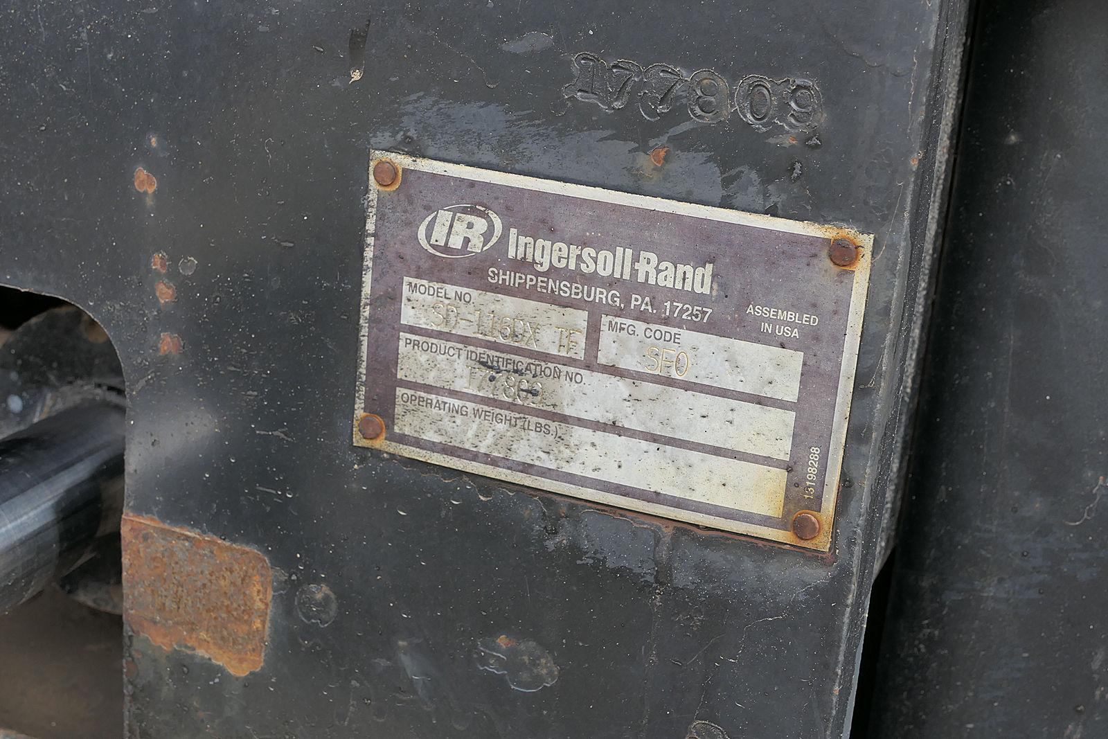 2004 Ingersoll Rand SD116DX-TF Combo Vibratory Compactor, SN:177809, ROPS,