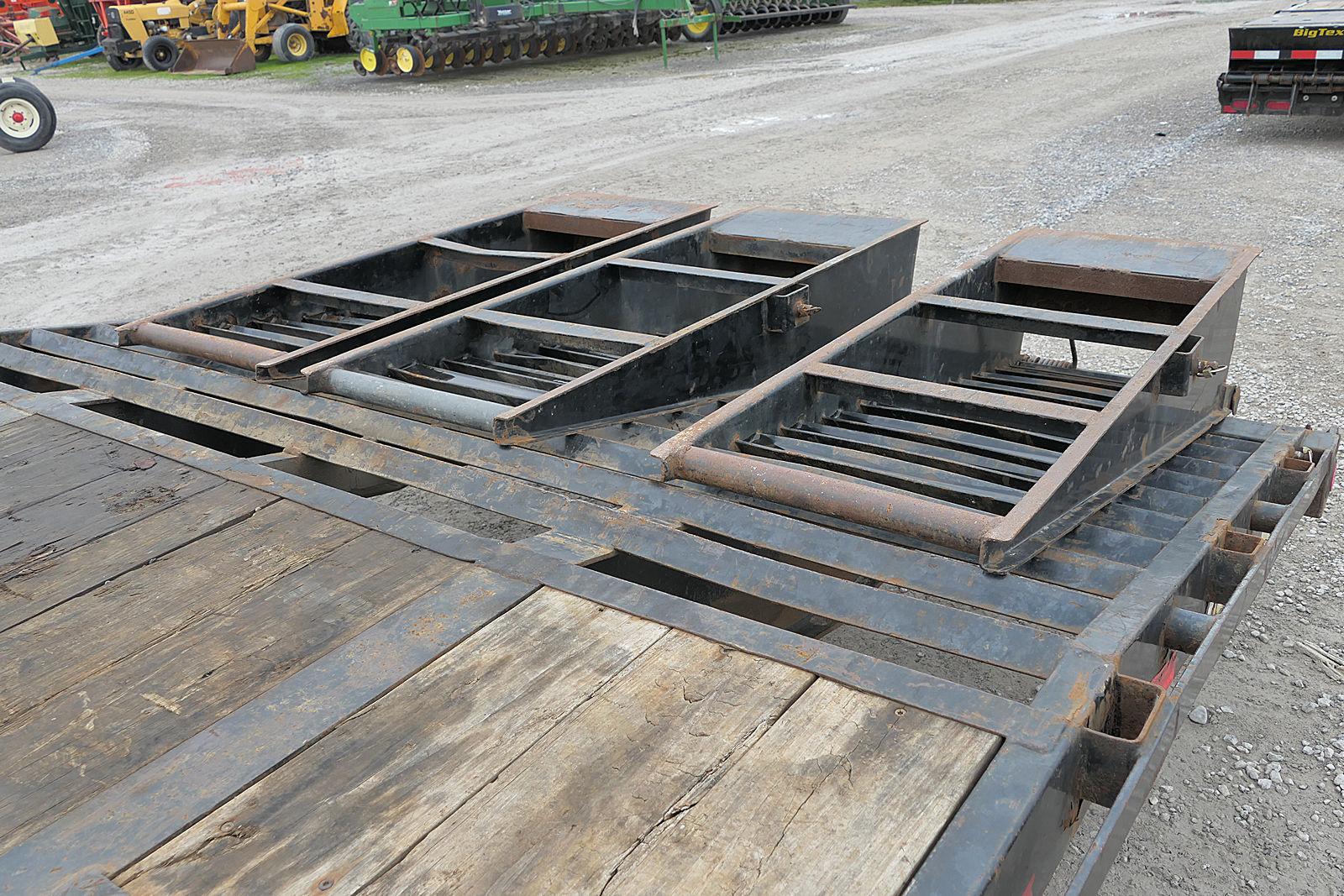 2020 PJ Gooseneck Flat Trailer, SN:4B5LD2822L3046590, 96''x22' Deck, 5' Bea