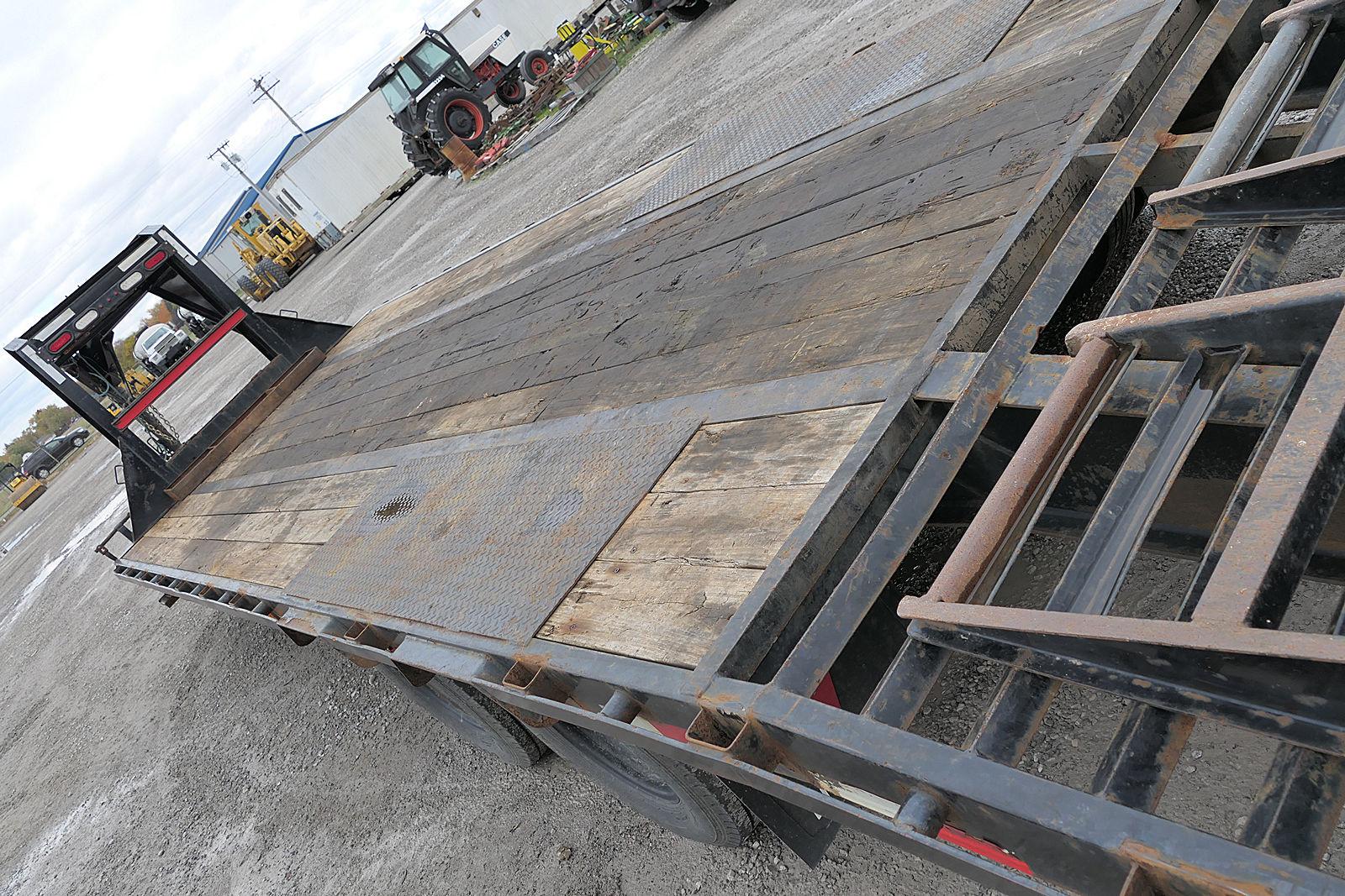 2020 PJ Gooseneck Flat Trailer, SN:4B5LD2822L3046590, 96''x22' Deck, 5' Bea