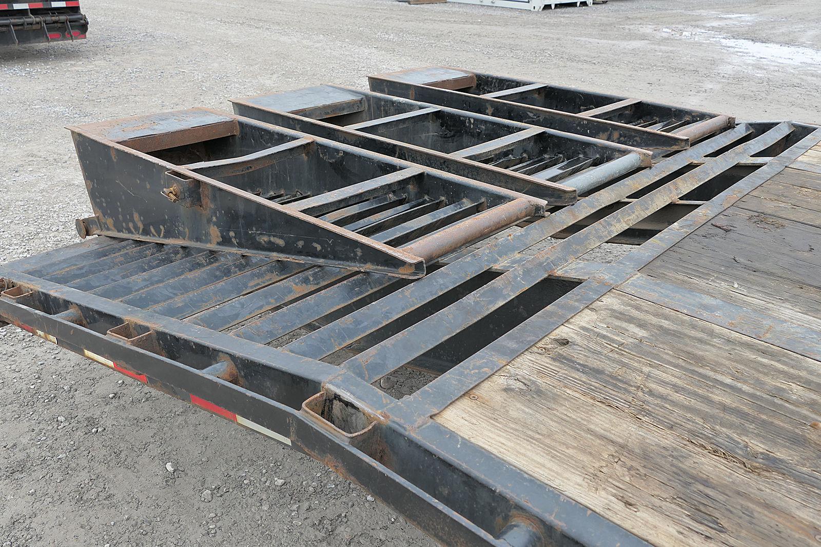 2020 PJ Gooseneck Flat Trailer, SN:4B5LD2822L3046590, 96''x22' Deck, 5' Bea