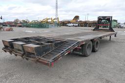 2020 PJ Gooseneck Flat Trailer, SN:4B5LD2822L3046590, 96''x22' Deck, 5' Bea