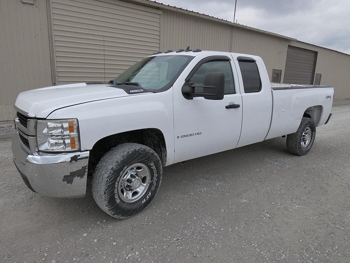 2009 Chevy 2500HD 4x4 Ext Cab Pickup, SN:1GCHK49619E13091, Duramax Diesel,