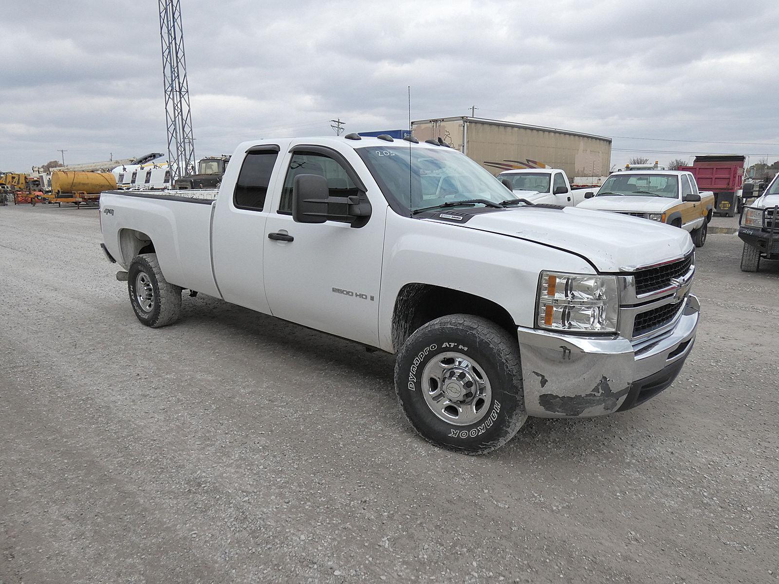 2009 Chevy 2500HD 4x4 Ext Cab Pickup, SN:1GCHK49619E13091, Duramax Diesel,