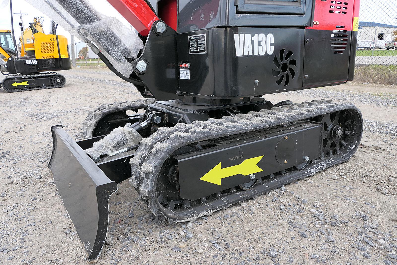 2023 Miva VA13C Mini Excavator, SN:VA13C040, Gas, Cab, Thumb, UNUSED. (tax)