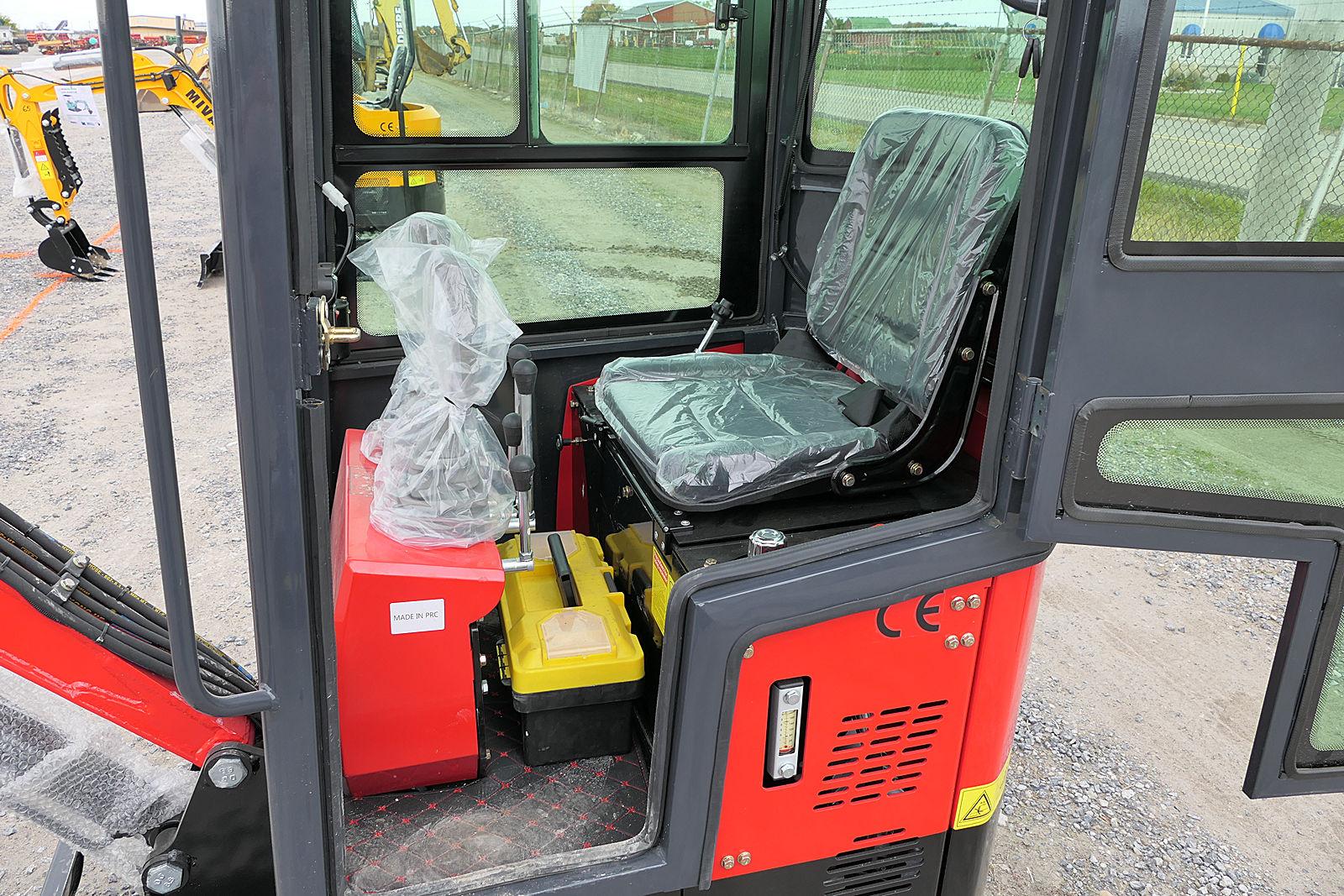 2023 Miva VA13C Mini Excavator, SN:VA13C040, Gas, Cab, Thumb, UNUSED. (tax)