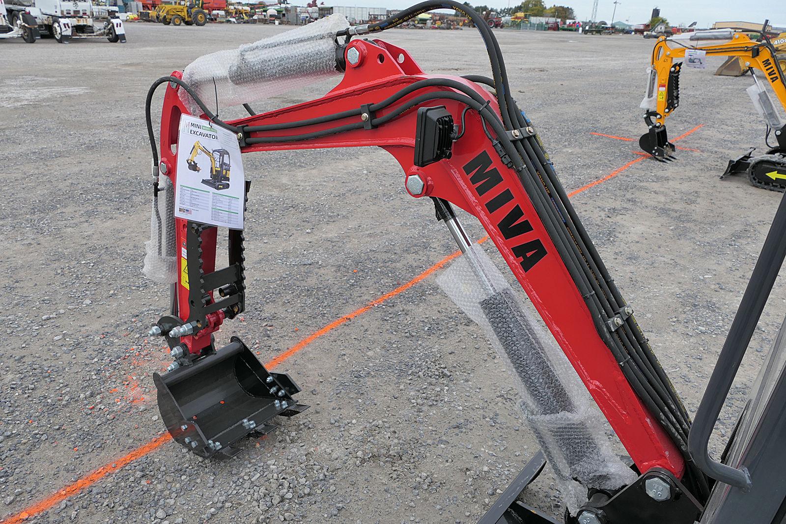 2023 Miva VA13C Mini Excavator, SN:VA13C040, Gas, Cab, Thumb, UNUSED. (tax)
