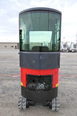 2023 Miva VA13C Mini Excavator, SN:VA13C040, Gas, Cab, Thumb, UNUSED. (tax)