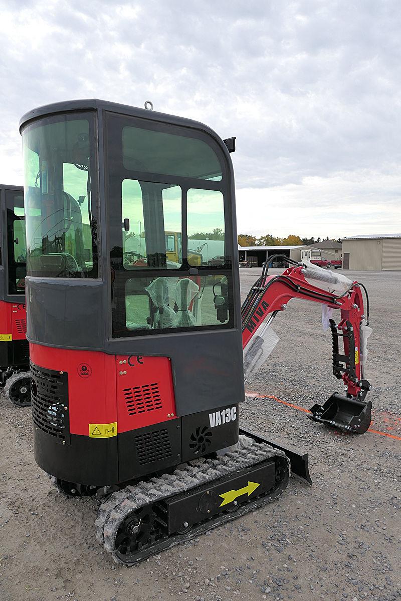 2023 Miva VA13C Mini Excavator, SN:VA13C040, Gas, Cab, Thumb, UNUSED. (tax)