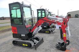 2023 Miva VA13C Mini Excavator, SN:VA13C040, Gas, Cab, Thumb, UNUSED. (tax)