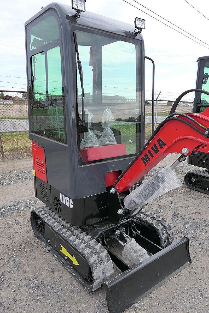 2023 Miva VA13C Mini Excavator, SN:VA13C040, Gas, Cab, Thumb, UNUSED. (tax)