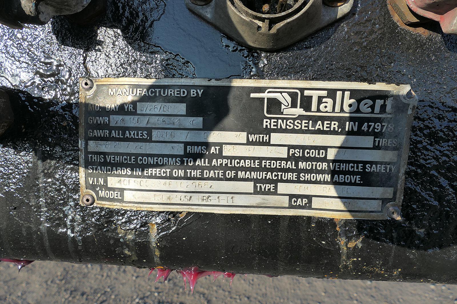 2008 Talbert 50 Ton Triaxle Detach Lowboy, SN:40FS0533481029662, Hyd. Detac