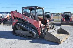 2014 Kubota SVL90 Skidloader, SN:14449, ROPS, Hyd. QT Bucket & Forks, Aux H
