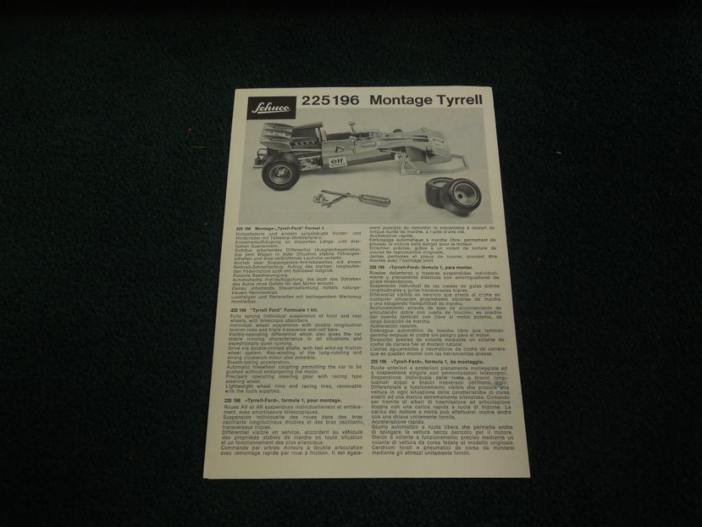 Montage Tyrrell Model Car Set