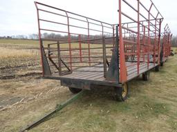 9 X 18 foot Square Bale Kicker Rack
