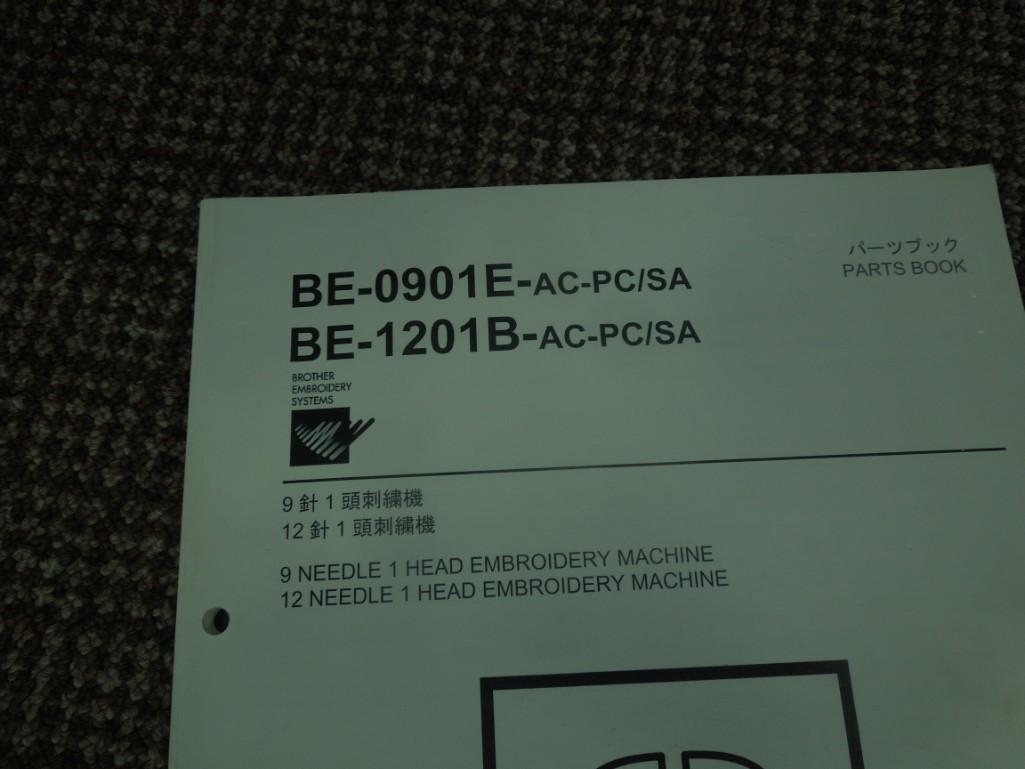 2008 Brother BE-0901E-AC-PC Commercial Embroidery Machine