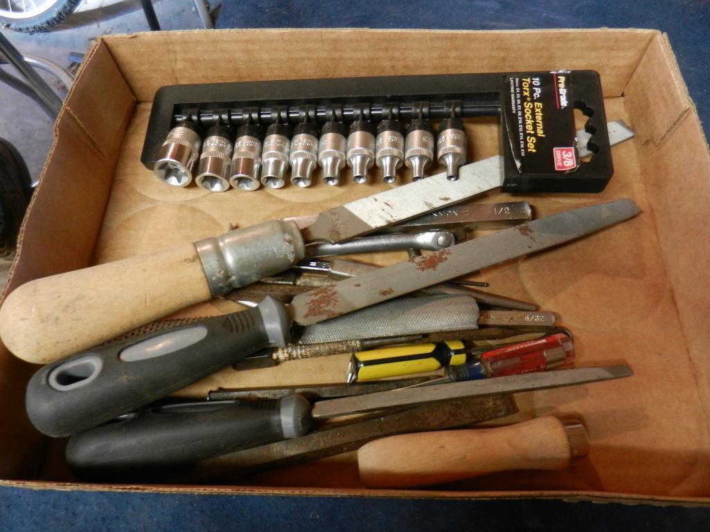 Torx Socket Set, 3/8" Drive, Files, Misc.
