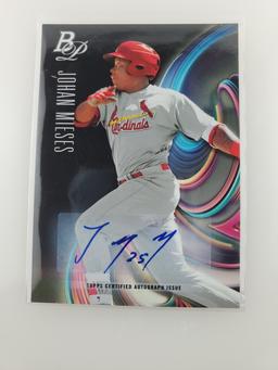Topps Bowman Platinum Auto Johan Mieses Card