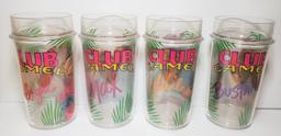 Set Of 4 Club Camel Plastic Tumblers From 1992