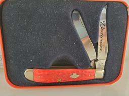 Case Xx 6207 Budweiser Knife In Tin