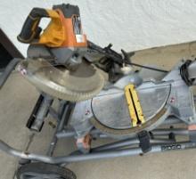 RIDGID MITER SAW ON STAND