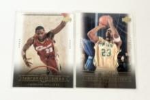 LOT OF 2 2003 UPPER DECK LEBRON JAMES CARDS