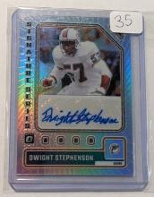 2023 PANINI PRIZM SILVER HOLO HOF AUTO CARD OF DWIGHT STEPHENSON