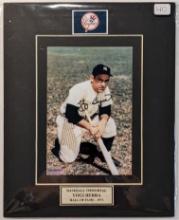 7X5" PHOTO SIGNED BY HOF YANKEE CATCHER YOGI BERRA (COMES WITH COA)