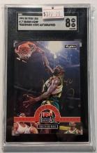 ULTRA RARE 1994 SKYBOX USA SGC GRADED NM-MINT 8 "TRADEMARK MOVE" HOF PACK PULLED AUTO OF SHAWN KEMP