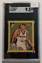 1997 PRESSPASS #1 TIM DUNCAN ROOKIE CARD GRADED SGC MINT+ 9.5