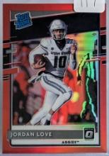 2020 PANINI OPTIC RED HOLO JORDAN LOVE RATED ROOKIE CARD